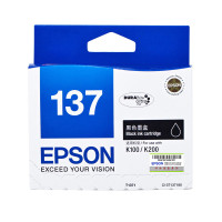 爱普生(Epson) T1371 打印量1000页 (适用K100/K200/K105/K205机型) 墨盒 盒 黑色