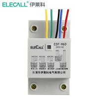 伊莱科全自动水位控制器EDF导轨式液位控制器继电器水泵开关水塔水井水池 96D导轨式+3只2米探头+10cm导轨