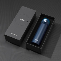 膳魔师(THERMOS)保温杯高档商务磁力自锁316L不锈钢杯子礼盒款 TCMS 午夜蓝 500ml 个