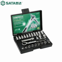 世达(SATA)25件13MM系列穿透式套筒组套 棘轮扳手汽修汽保工具组套09131