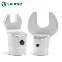 世达(SATA)力矩扭矩扭力扳手叉口套筒方插开口换头9x12开口头14x18接口 [13mm]96527K