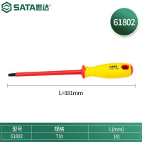 世达VDE绝缘花型螺丝刀电工专用起子耐高压新能源螺丝批改锥工具 61802/T10181mm