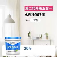 帝舒雅 白色乳胶漆室内自刷内墙环保墙漆 无甲醛家用大桶涂料墙面翻新防霉 10kg 1桶