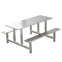 佳造 四人连体餐桌椅 W1200*D600*H750mm 多款式可定制1个