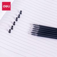 得力 中性笔芯 0.38mm全针管 S765黑色 10支/盒 1盒