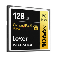 雷克沙Lexar LCF128GCRBAP1066 128G 读速160MB/s CF卡 存储卡 单位:个 黑色