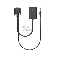 酷比客(L-CUBIC) LCAVVHAB0.2-黑色 VGA公转HDMI母+音频线+供电线 1 根/个 个) 黑色