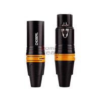 秋叶原(CHOSEAL) QD2003B 卡侬公头 高保真音频接头 (计价单位:条) 黑色