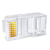 胜为(shengwei) RCA-2100 50U纯铜超五类 镀金水晶头 100.00 个/包 (计价单位包) 透明_