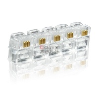 酷比客(L-CUBIC) LCLNC3PLUG64 100个/包 电话水晶头 (计价单位:包) 透明色_