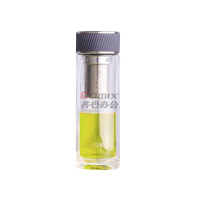 膳魔师(THERMOS) TCGA-400-D-GY 400ML 双层高硼硅 玻璃杯 (计价单位:个) 灰色上盖_