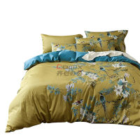 伊伊爱 TA1900065 200*230cm羽翠韵系列 60S贡缎长绒棉印花 床上四件套 (计价单位:套) 羽翠韵_