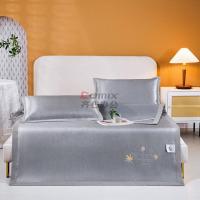 伊伊爱 XZ0AN02200022 /180*200cm工艺款800D绣花凉席三件套 凉席 (计价单位件) 叶语-灰_