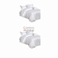 伊伊爱 CMTJ-17XK-1011 240*240cm 纯棉贡缎精品 床上四件套 (计价单位:套) 纯白_