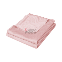 愉悦之家 200*220cm COOL针织双面抚触空调毯(大) 珊瑚粉 毛毯 (计价单位:件) 珊瑚粉_