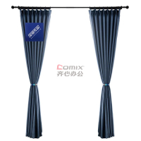安居先森 双面麻 宽1米*高2.8米 卧室客厅书房阳台宿舍遮光防晒隔热窗帘 1.00 米/个 (计价单位:个) 蓝色_