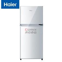 海尔BCD-118TMPA 118L机械控温定频冷藏85L冷冻33L三级能效冰箱 台 银色_