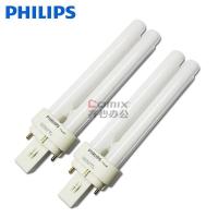 飞利浦(Philips) 2P 13W 白光 6500K PL-C插拔式节能灯泡 10.个/箱 (单位:箱) 白色_