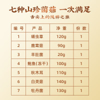 首祖山珍海产海鲜菌菇干货鲍鱼羊肚菌礼盒春节过年货节送礼品长辈父母_