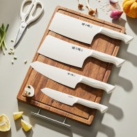 张小泉流线几何·月影不锈钢抗菌菜刀组合套装菜刀切片刀斩骨刀刀具全套 D300071_