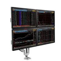 乐歌(Loctek) D7Q 四屏 电脑屏幕支架 (计价单位:个) 银色_