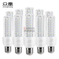 爱迪普森 AD-BLG-220-5W E27 3000K 220V U型节能灯管螺口灯泡led玉米灯泡 个 白色_
