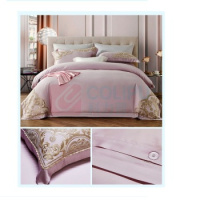 伊伊爱 T02000145 220*240cm 100支简约纯色蕾丝天丝 四件套 (计价单位:套)_