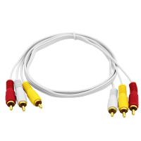 酷比客(L-CUBIC) LCAV3RRWHINSAV-5M 5m 公对公 红白黄头 AV线 (计价单位:根) 白色_