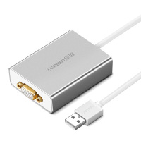 绿联 40244 USB2.0转VGA 外置显卡转换器线 (计价单位:根) 白色_