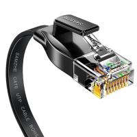 山泽(SAMZHE) HBP601 六类扁平网 1.00 米/根 (计价单位:根) 黑色_