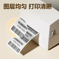 得力70*50mm*1000枚*1卷 哑银PET不干胶条码打印纸 固定资产标签纸 防水防刮 碳带打印 ZG653_