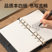 得力3152活页记事本-48k-165*105mm-100张(黑色)(本)_