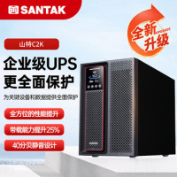 山特(SANTAK)C2K UPS不间断电源在线式稳压 2000VA/2000W服务器电脑机房内置电池一体机__