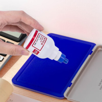 得力9874快干清洁印泥油(蓝)(瓶)__