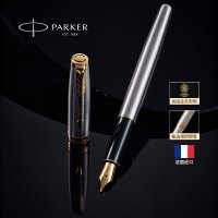 派克 PARKER 2016卓尔钢杆金夹墨水笔 F尖__