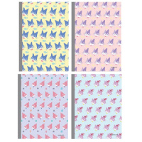 国誉KOKUYO WSG-NBSB540 B5/40页 一米新纯无线装订笔记本 5 本/套 米色浅棕深棕绿色红色__