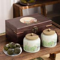 印象堂 茶叶小青柑陈皮普洱金芽圈枝柑陶瓷茶叶 礼盒320g