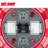 野狼 移动电缆盘YLC405线盘3*2.5mm²/50米250V10A插座 一机一闸一座一控 单位:只