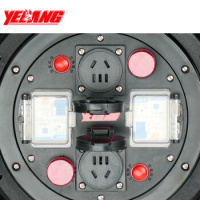 野狼 移动电缆盘YL704B线盘3*2.5mm²/50米250V10A插座 一机一闸一座一控 单位:只