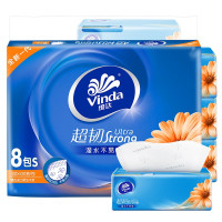 维达(Vinda)抽纸卫生纸巾餐巾纸超韧3层S码100抽×8包面巾纸抽纸巾