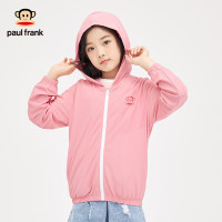 3505325237F大嘴猴(paul frank)童装儿童皮肤衣夏季新款薄款透气连帽潮流简约纯色皮肤衣 玫红 130