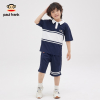 大嘴猴童装男童短袖POLO衫套装2024年夏季新品半袖中大儿童套装