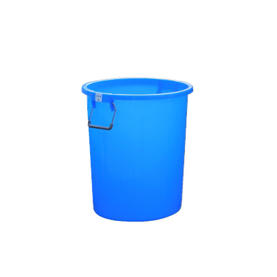 臻远 垃圾桶 ZY-YXT-04 圆形桶 揭盖式 60 蓝色