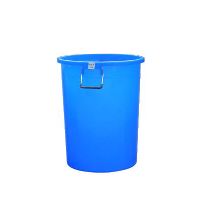臻远 垃圾桶 ZY-YXT-06 圆形桶 揭盖式 100 蓝色