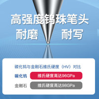 齐心 K3511 舒写按动中性笔 0.5mm 黑- 12支/盒