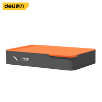 得力(deli)home系列层叠式工具组套-常用工具套装(橙)H1001-D 7件套