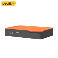 得力(deli)home系列层叠式工具组套-收纳盒(橙)H1001-A 收纳盒个
