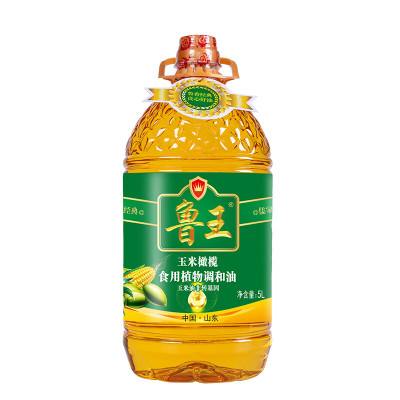 鲁王 玉米橄榄食用植物调和油 5L 桶