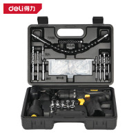 得力 锂电钻工具套装21件黑 DL1021L 套