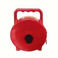 宽迈 盒装警示带警戒线 加厚帆布编织带 KM-10024 50米 带把手 (1个装)